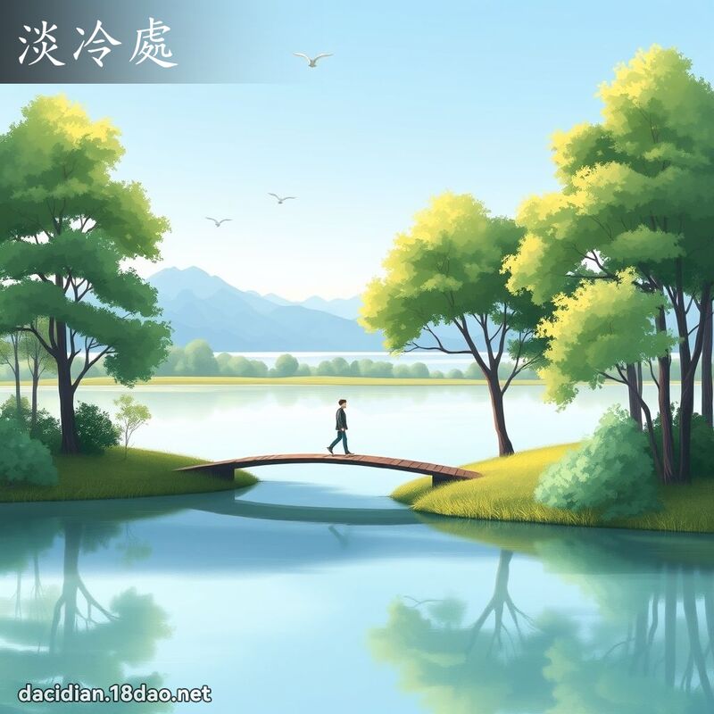 淡冷处 - 国语大辞典配图