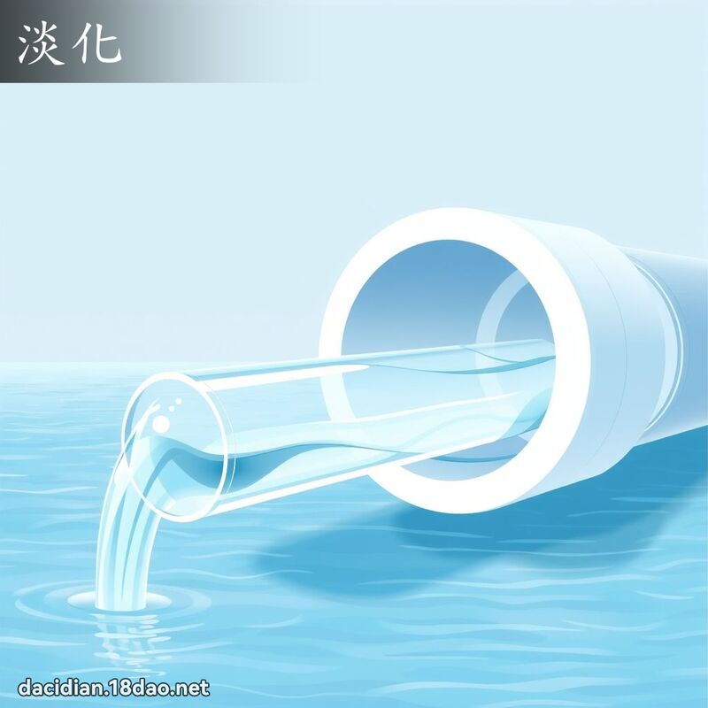 淡化 - 国语大辞典配图