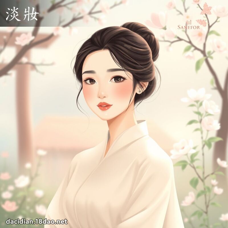 淡妝 - 國語大辭典配圖