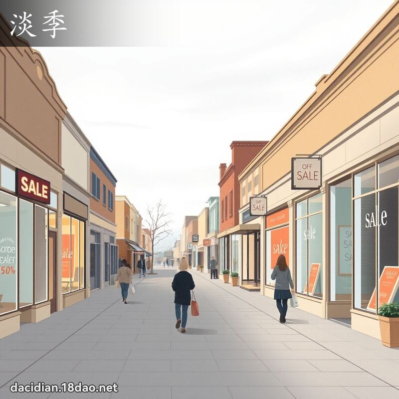 淡季 - 國語大辭典配圖
