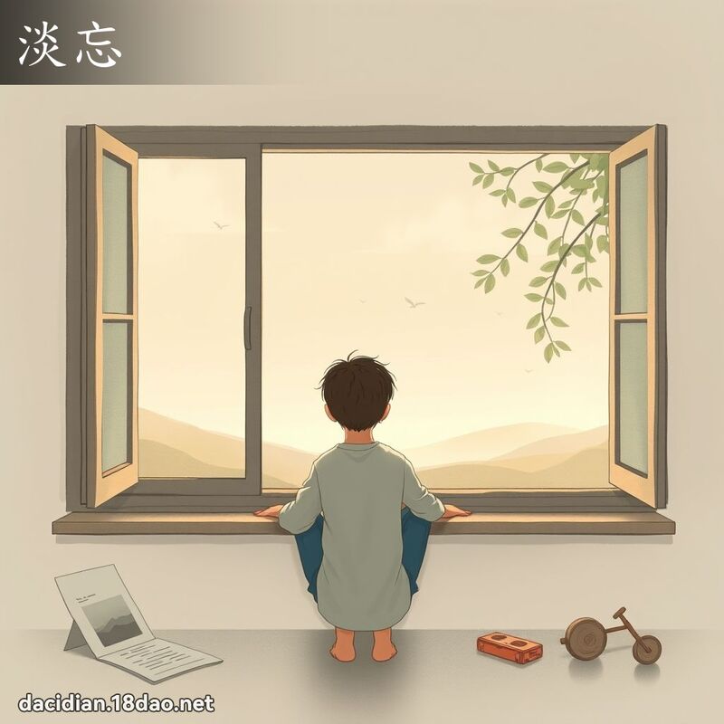 淡忘 - 国语大辞典配图