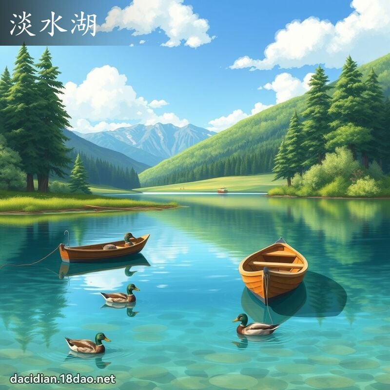 淡水湖 - 国语大辞典配图
