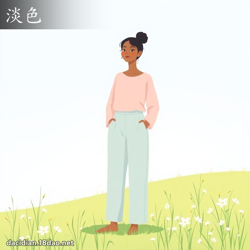 淡色 - 國語大辭典配圖
