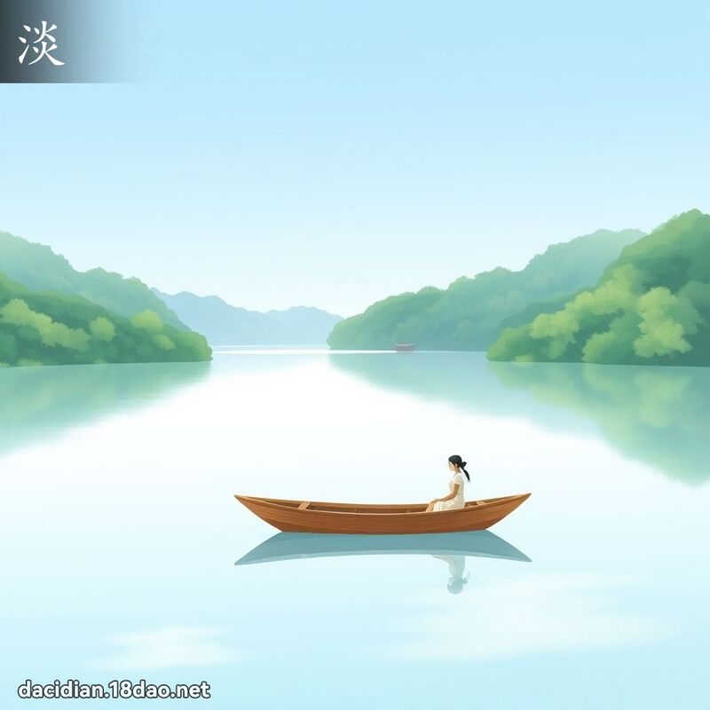淡 - 國語大辭典配圖