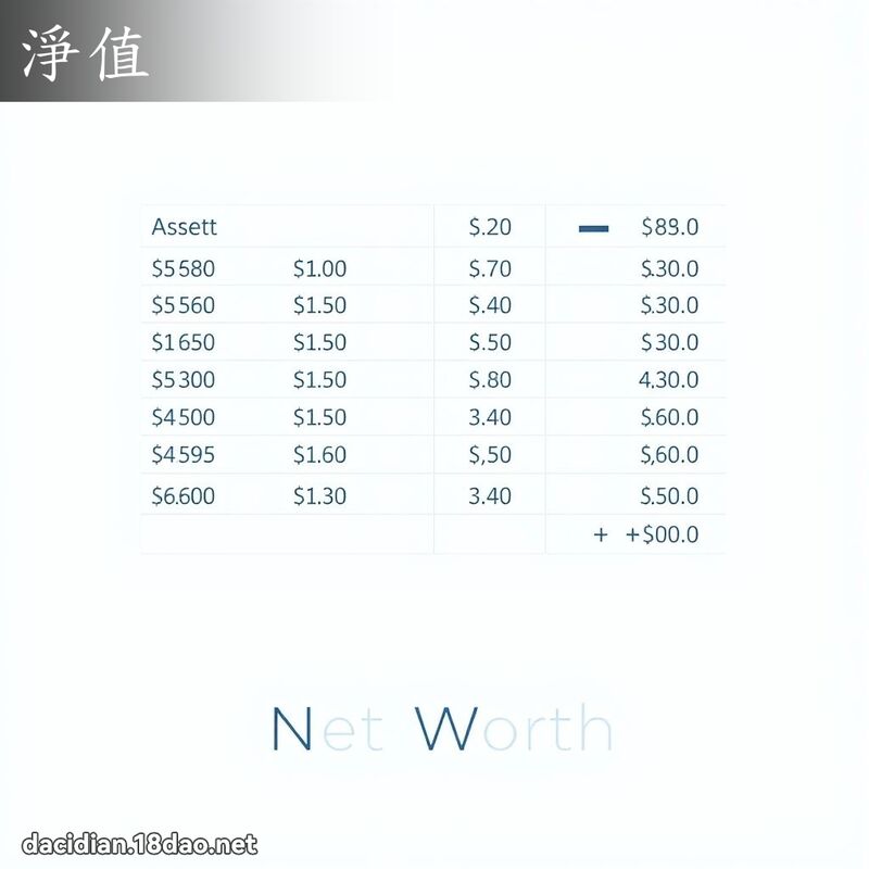 淨值 - 國語大辭典配圖