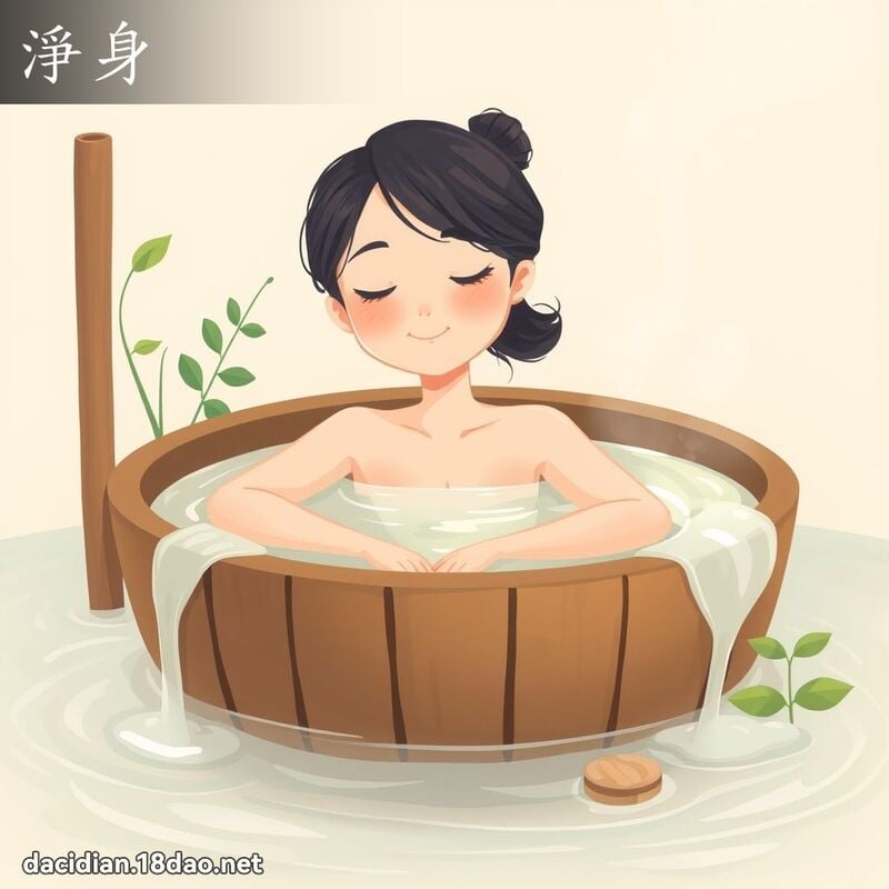 净身 - 国语大辞典配图