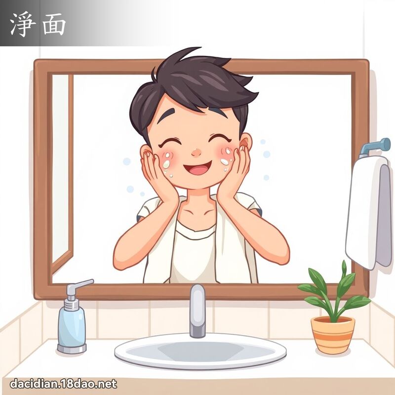净面 - 国语大辞典配图