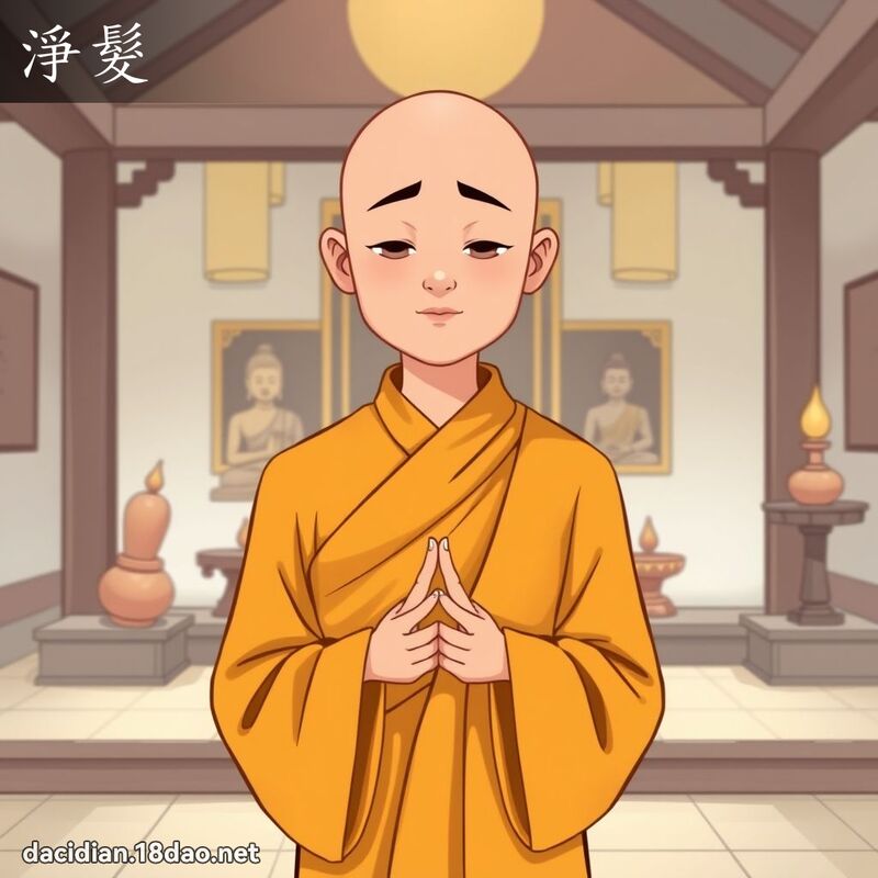 淨髮 - 國語大辭典配圖