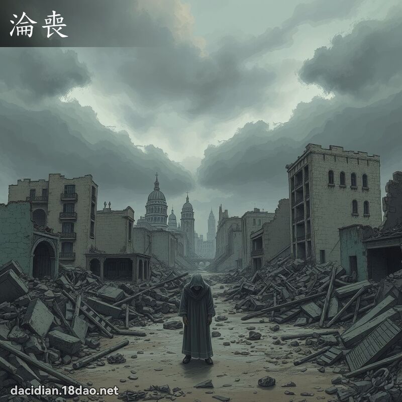 沦丧 - 国语大辞典配图