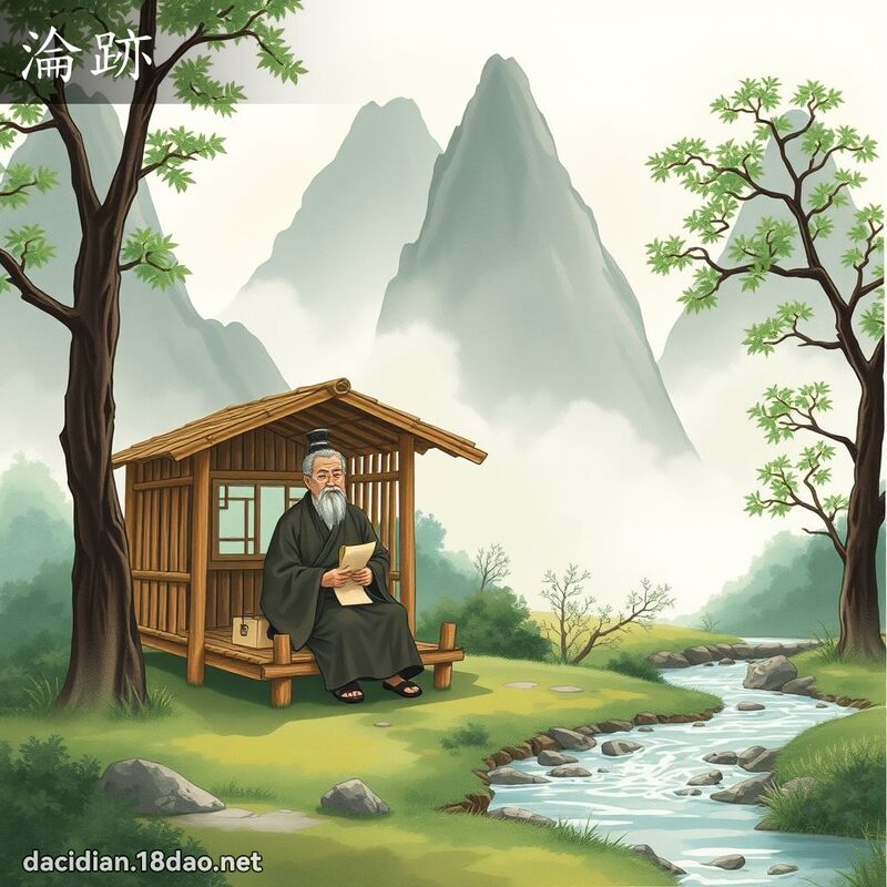 沦跡 - 国语大辞典配图