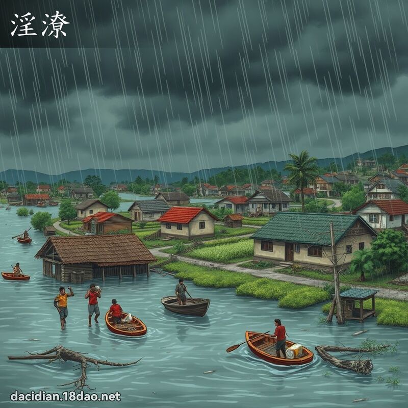 淫潦 - 國語大辭典配圖