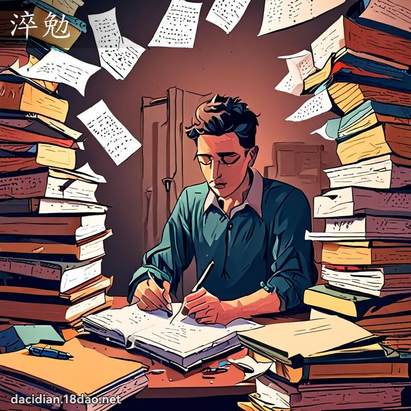 淬勉 - 国语大辞典配图