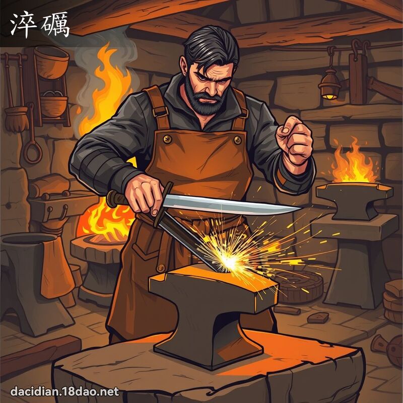 淬礪 - 國語大辭典配圖