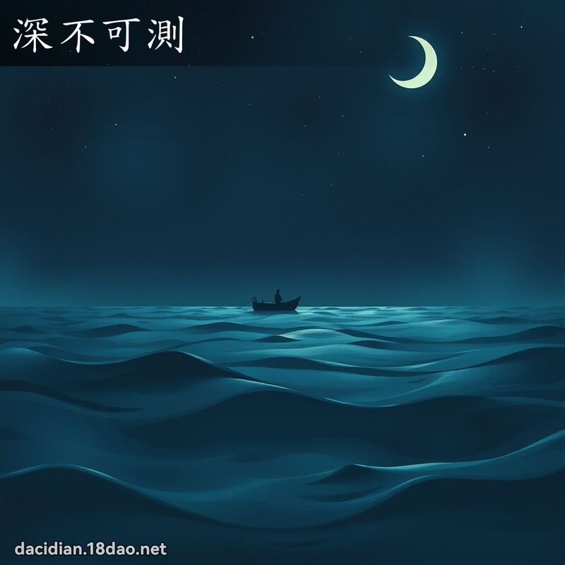 深不可測 - 國語大辭典配圖