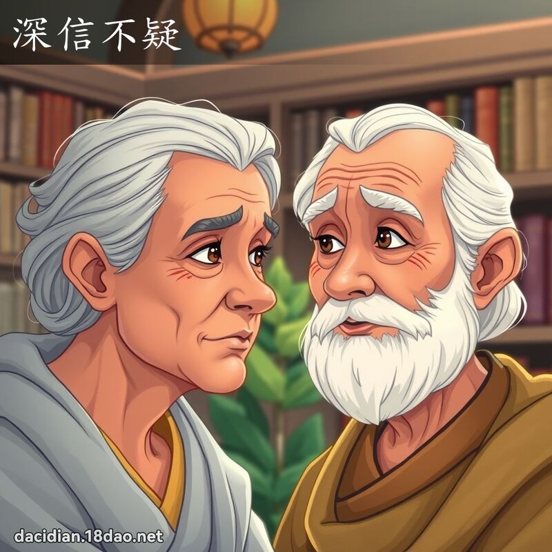 深信不疑 - 国语大辞典配图