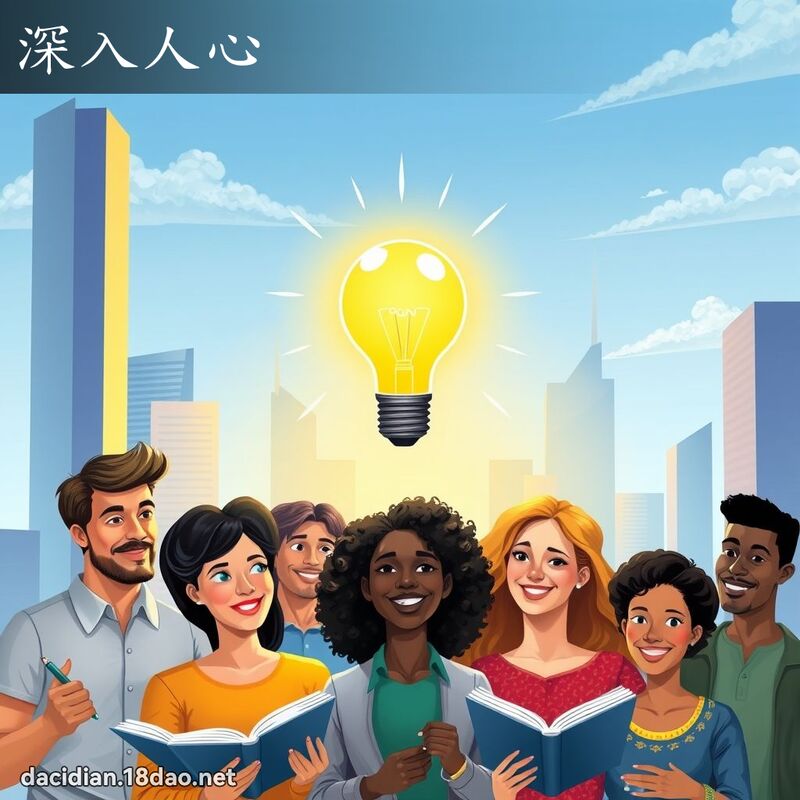 深入人心 - 国语大辞典配图