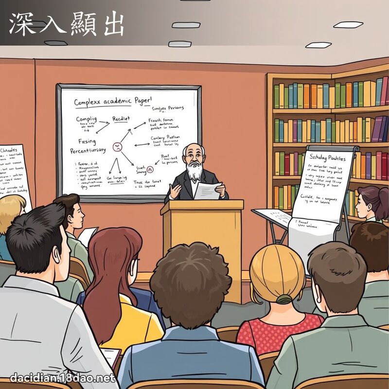深入显出 - 国语大辞典配图