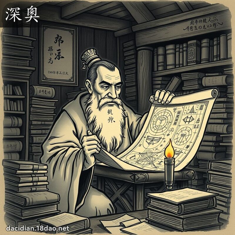 深奧 - 國語大辭典配圖