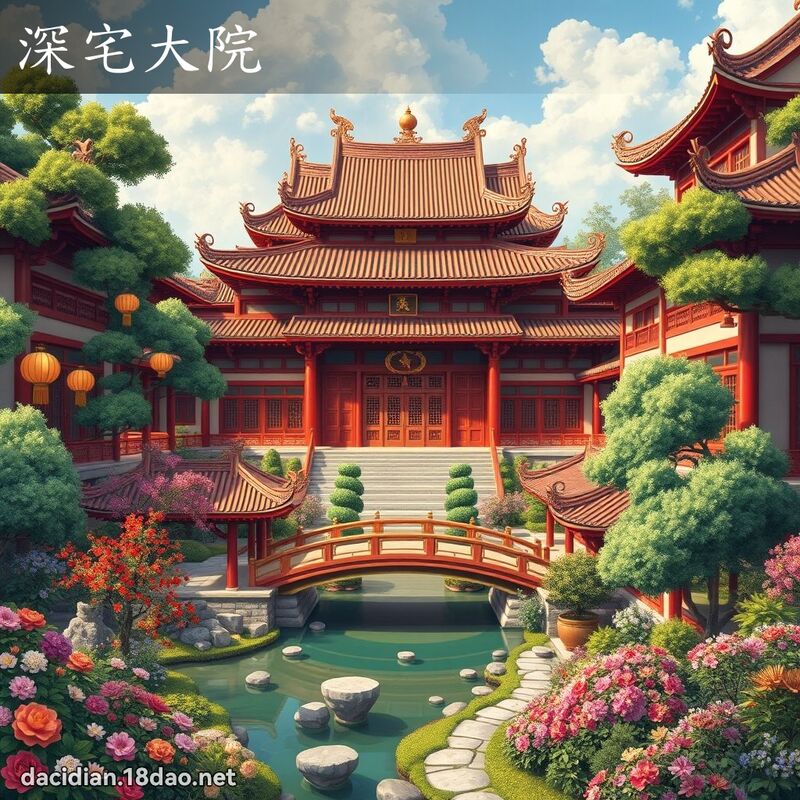 深宅大院 - 國語大辭典配圖