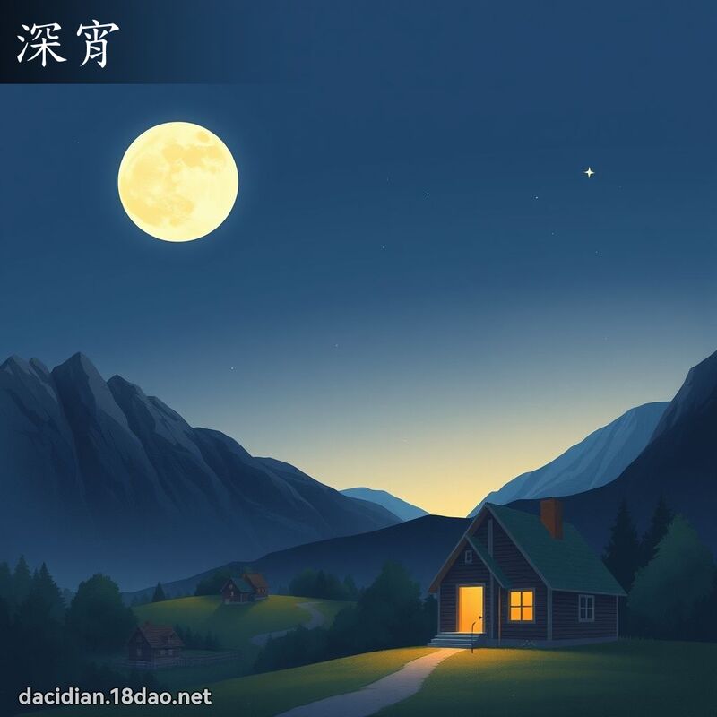 深宵 - 国语大辞典配图