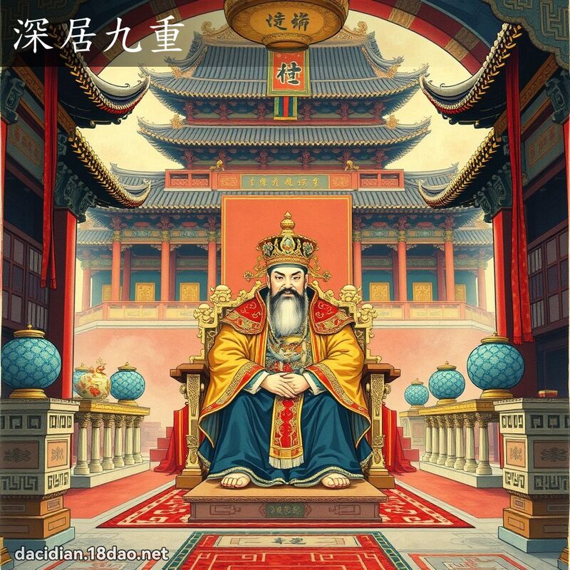 深居九重 - 國語大辭典配圖