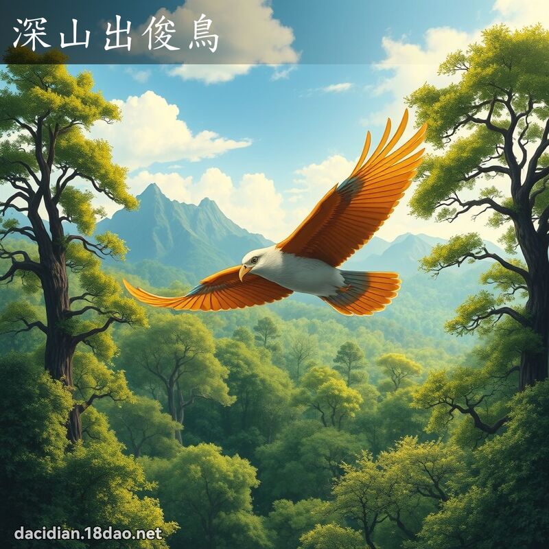 深山出俊鸟 - 国语大辞典配图