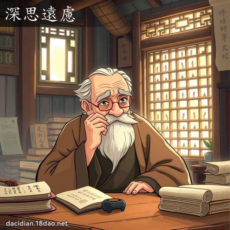 深思遠慮 - 國語大辭典配圖