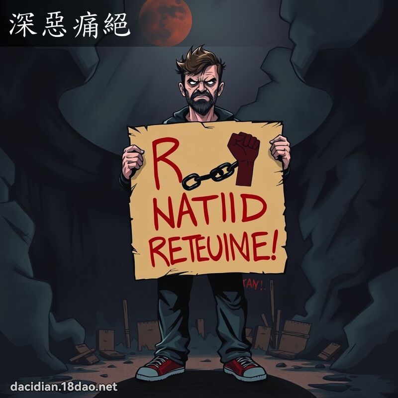 深惡痛絕 - 國語大辭典配圖
