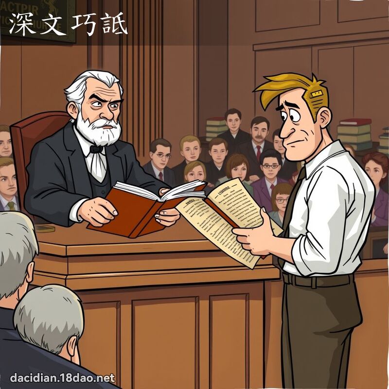 深文巧詆 - 国语大辞典配图