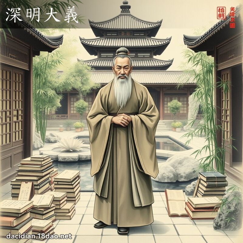 深明大義 - 國語大辭典配圖