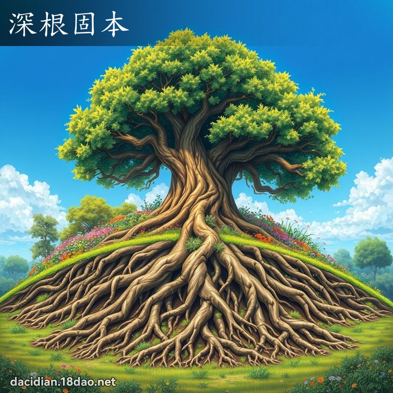 深根固本 - 国语大辞典配图