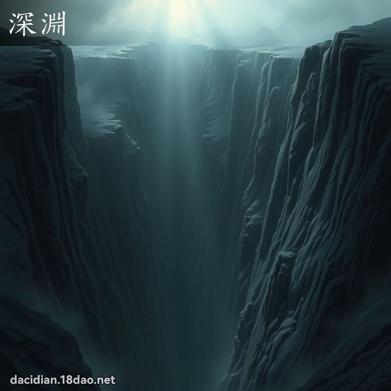 深淵 - 國語大辭典配圖