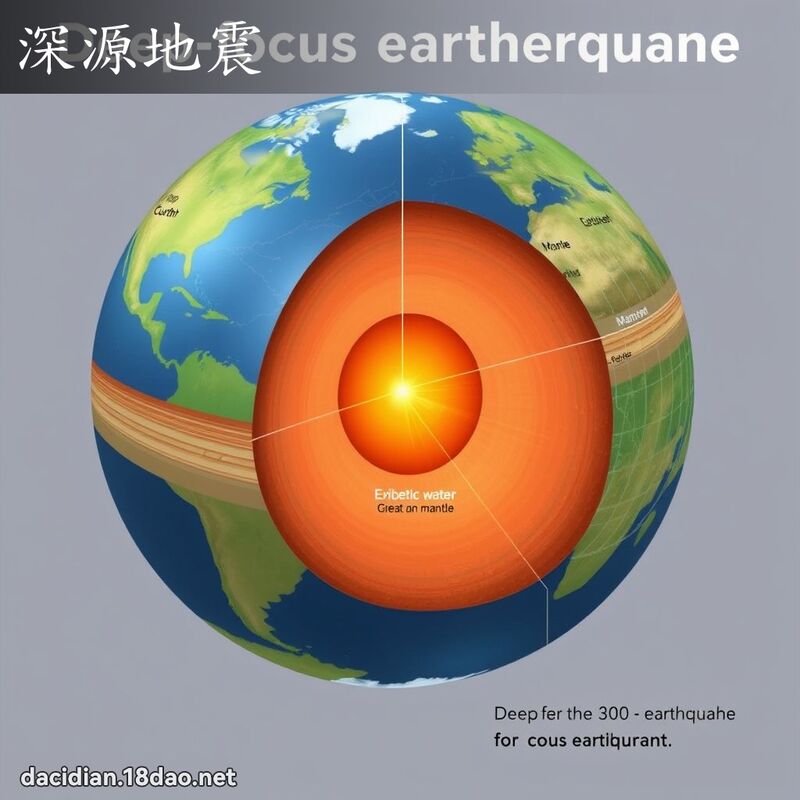 深源地震 - 国语大辞典配图