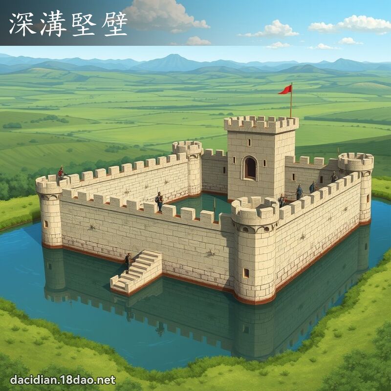 深溝堅壁 - 國語大辭典配圖