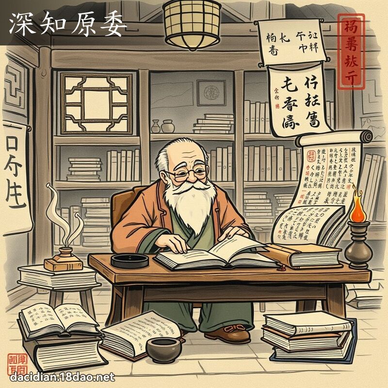 深知原委 - 国语大辞典配图