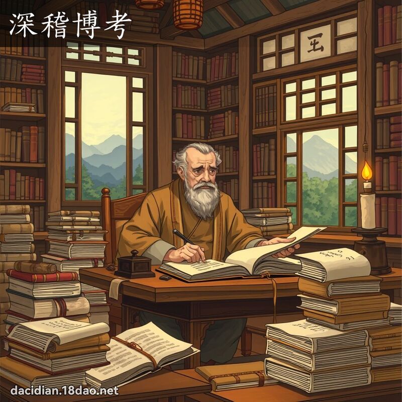 深稽博考 - 国语大辞典配图