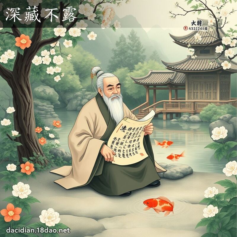 深藏不露 - 國語大辭典配圖