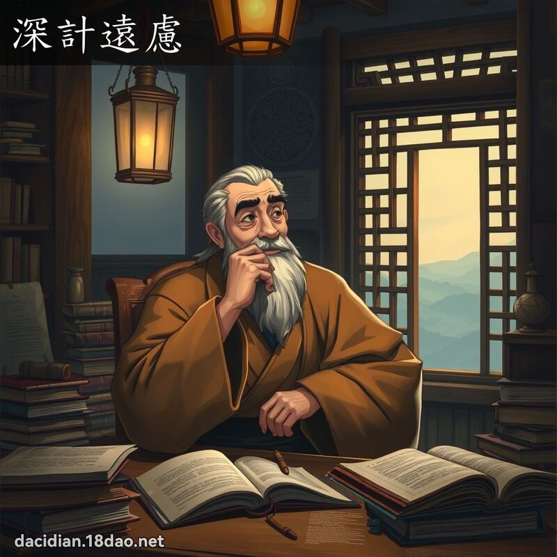 深计远虑 - 国语大辞典配图