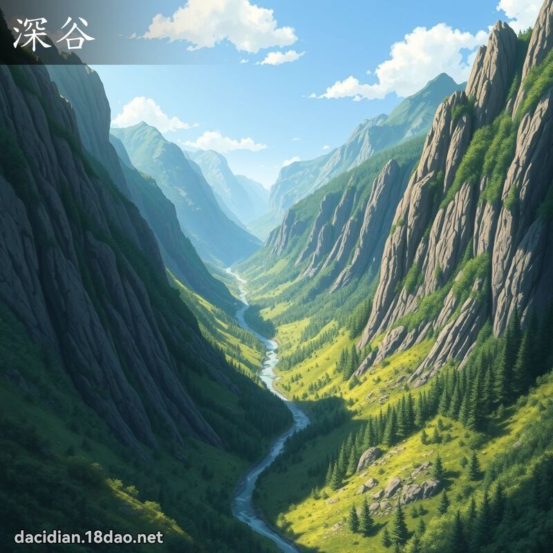 深谷 - 國語大辭典配圖