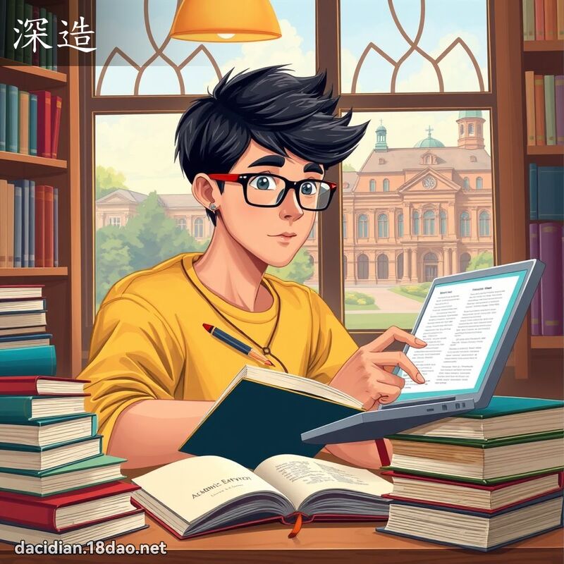 深造 - 國語大辭典配圖