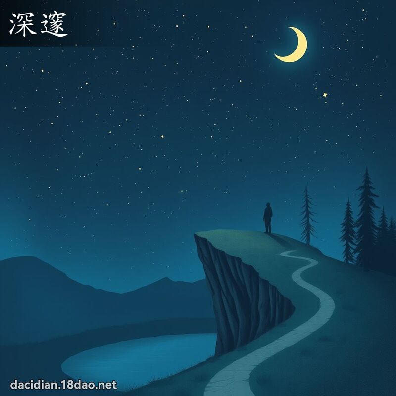 深邃 - 国语大辞典配图