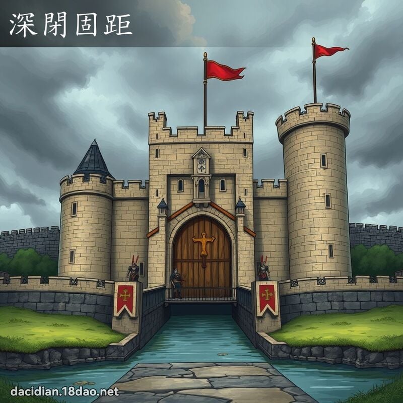 深閉固距 - 國語大辭典配圖