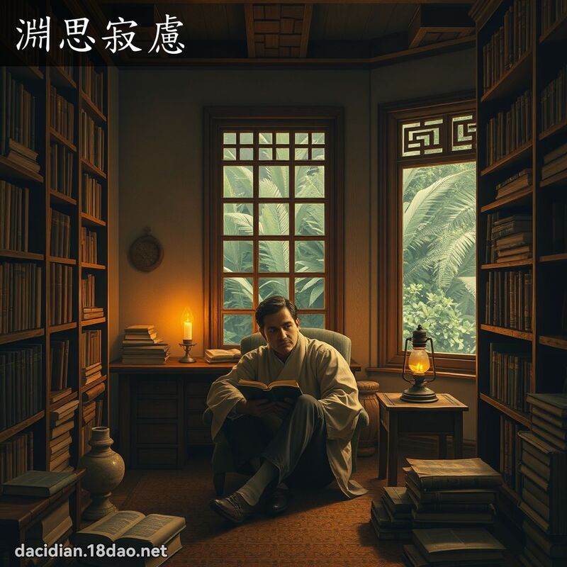 渊思寂虑 - 国语大辞典配图