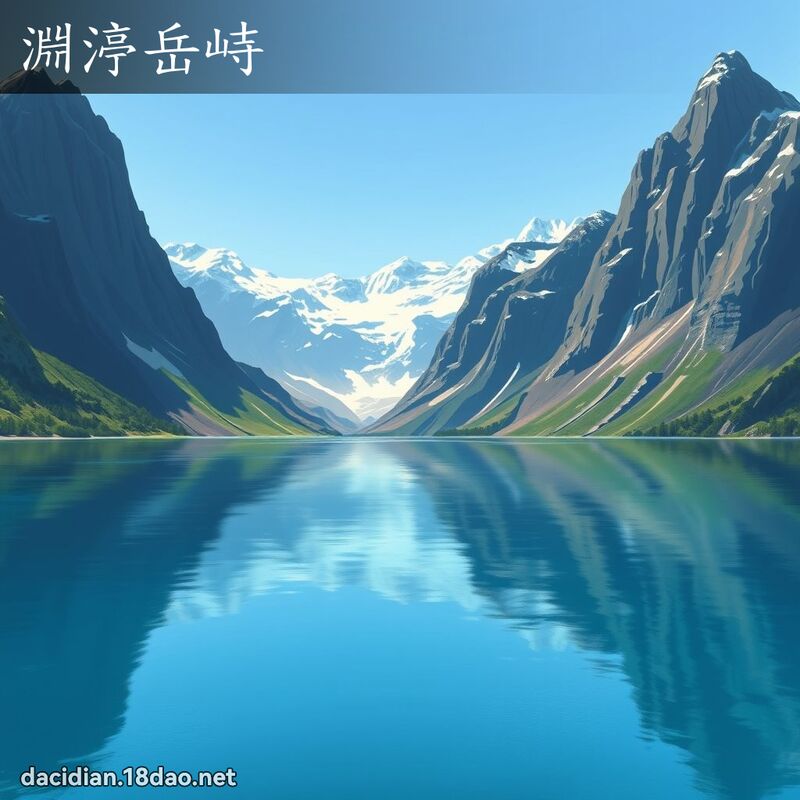 渊渟岳峙 - 国语大辞典配图