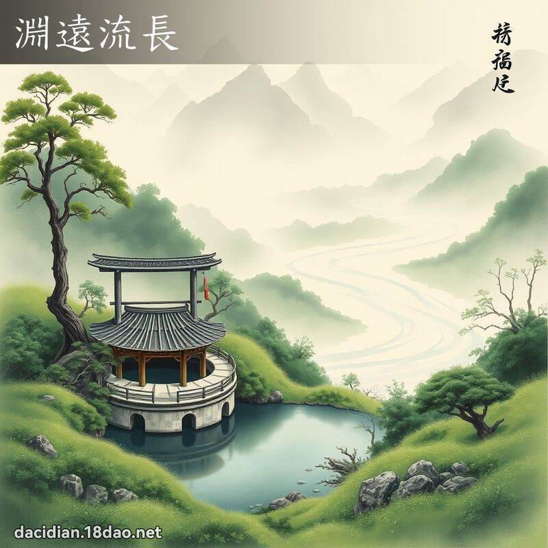 淵遠流長 - 國語大辭典配圖