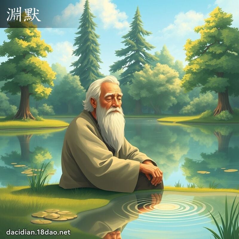 渊默 - 国语大辞典配图