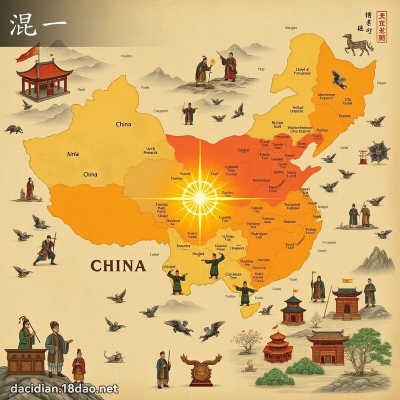 混一 - 国语大辞典配图