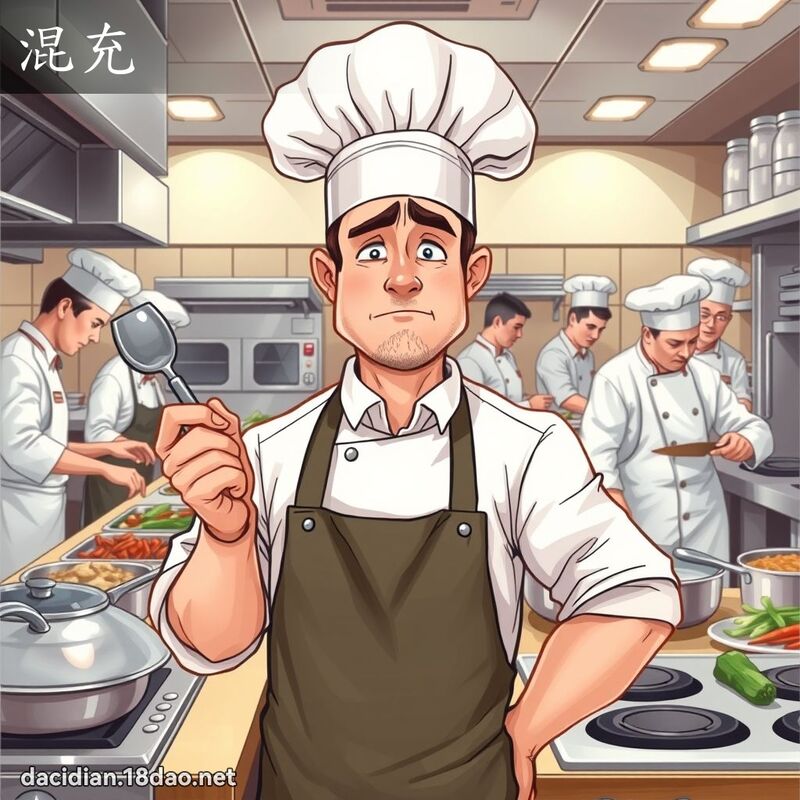 混充 - 國語大辭典配圖