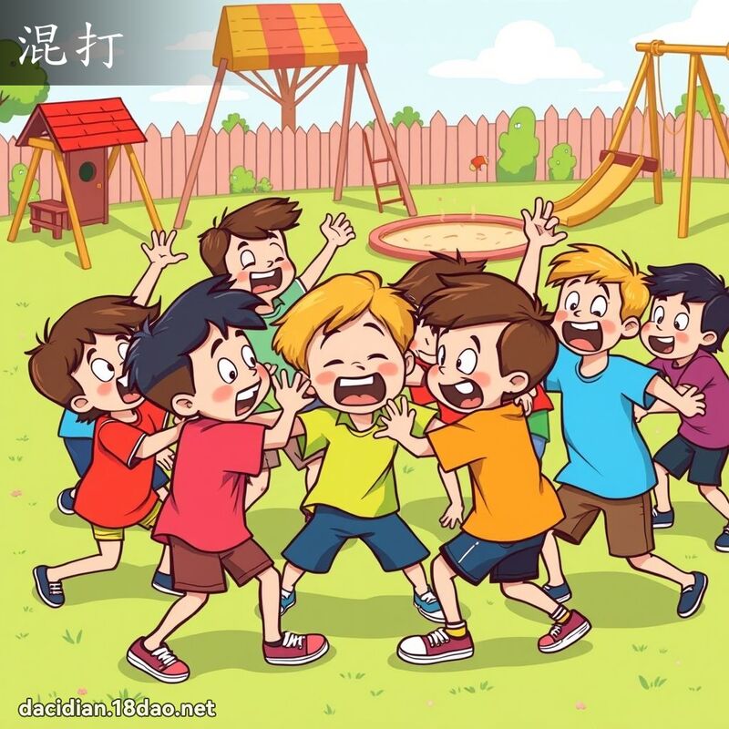 混打 - 國語大辭典配圖