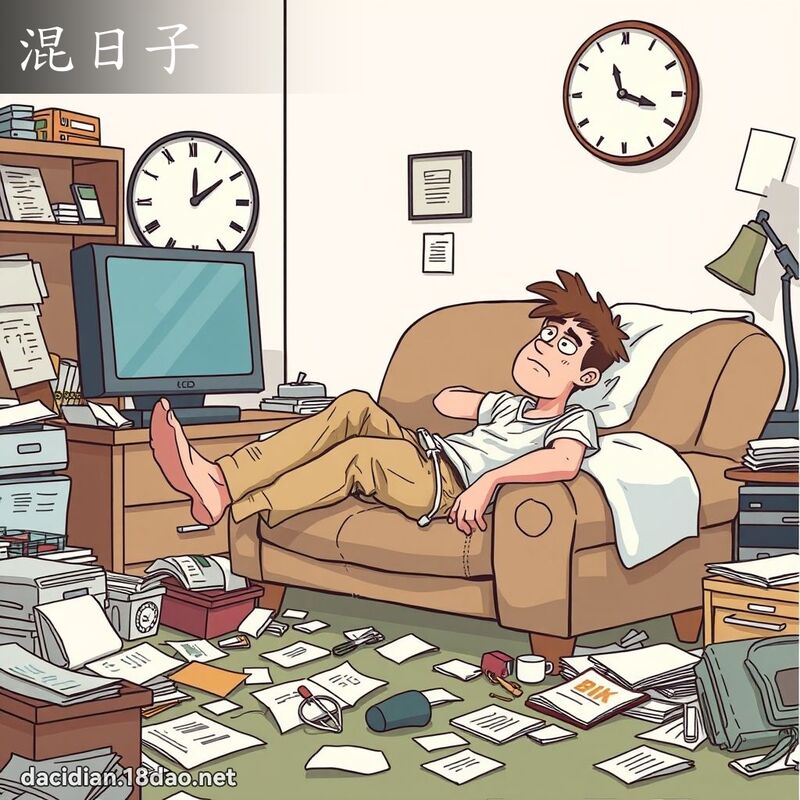 混日子 - 国语大辞典配图